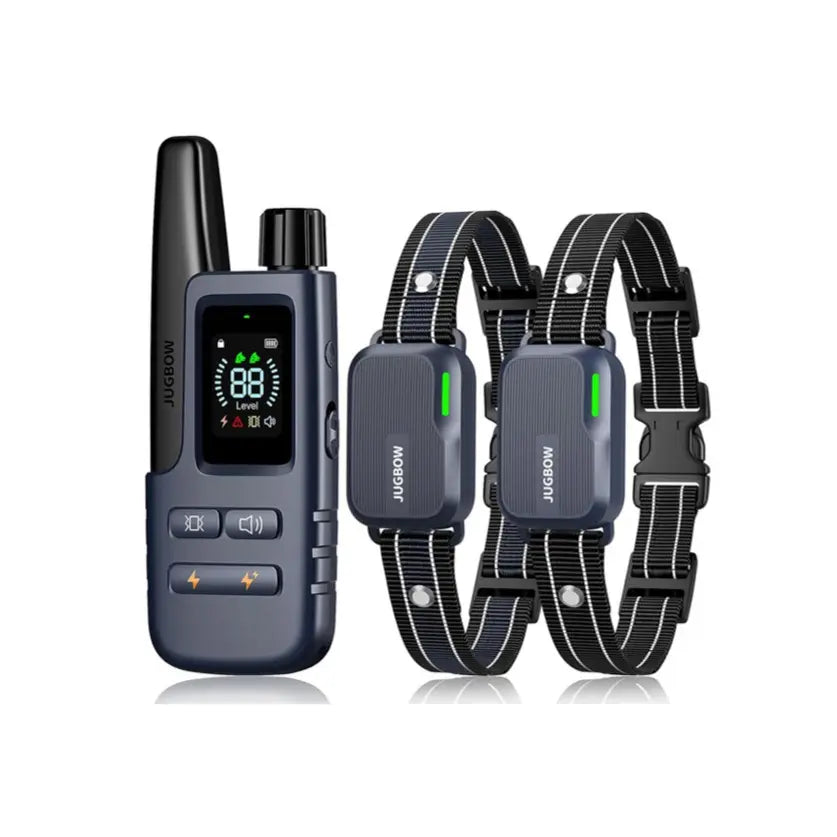 JUGBOW Dog Training Collar 4500FT Dog Training Behavior Aid, Remote IPX8 Waterproof with 4 Training Modes, Outdoor Rechargeable E-Collar DT61