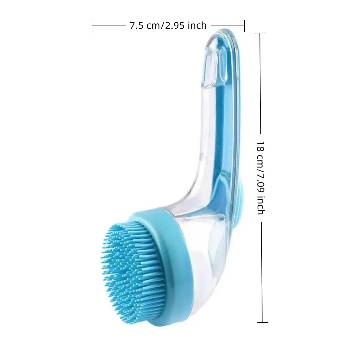 2026 Professional 2-In-1 Pet Bath and Grooming Deshedding Brush with Integrated Soap Dispenser, 8In x 3In x 4In, Gentle Massage Tool for Dogs and Cats, Enhances Coat Care and Bathing Experience, Promotes Blood Circulation