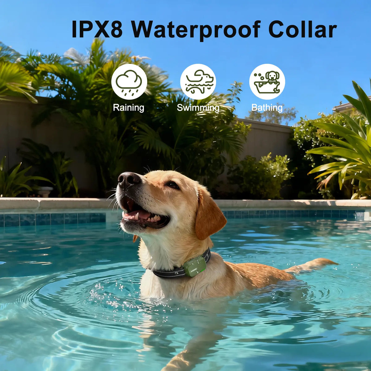 JUGBOW Dog Training Collar 4500FT Dog Training Behavior Aid, Remote IPX8 Waterproof with 4 Training Modes, Outdoor Rechargeable E-Collar DT61