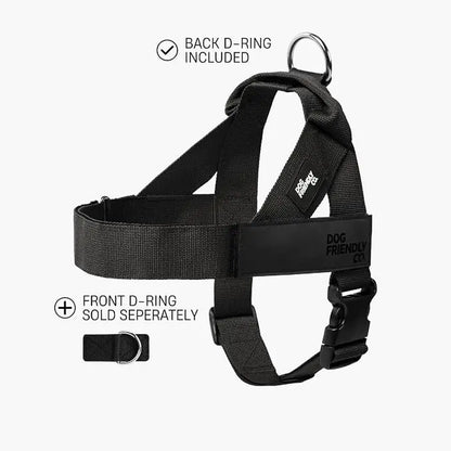 Dog Friendly Co. Harness - Easy to Fit No-Pull Design - Safe Secure and Comfortable - Ideal for All Dogs - Chafe-Resistant Lightweight Straps - Adjustable Straps for Perfect Fit Walking Harness