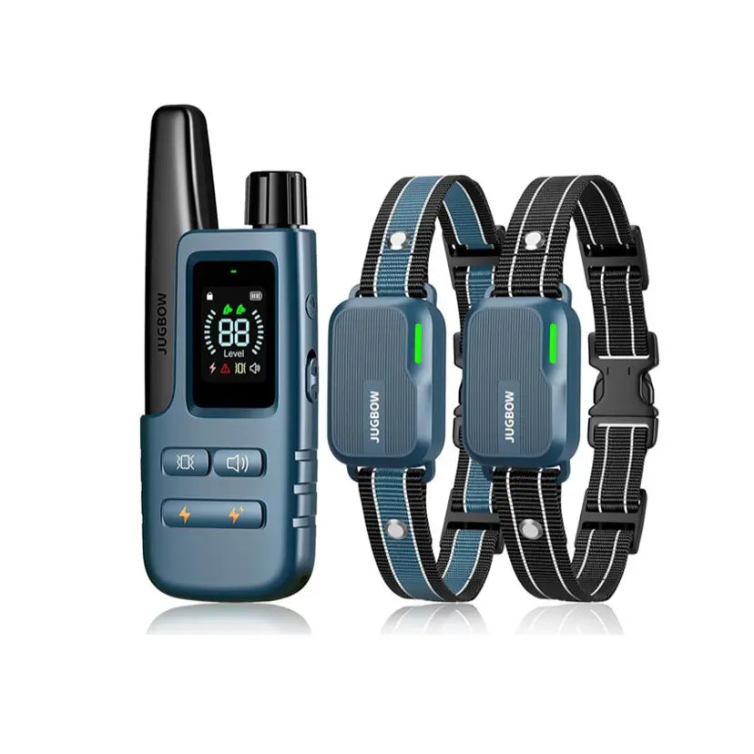 JUGBOW Dog Training Collar 4500FT Dog Training Behavior Aid, Remote IPX8 Waterproof with 4 Training Modes, Outdoor Rechargeable E-Collar DT61