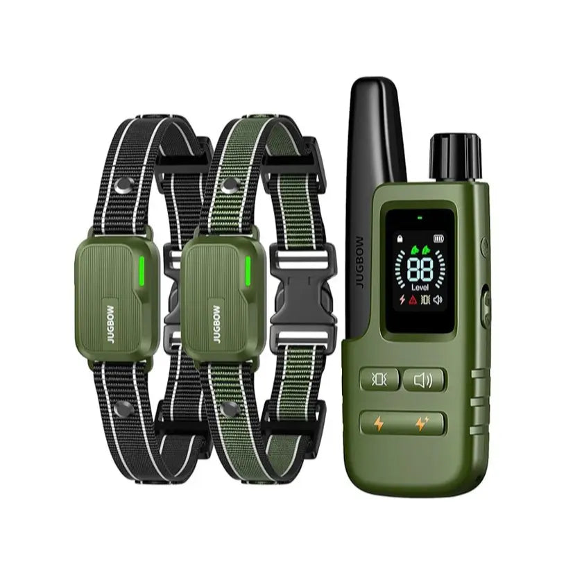 JUGBOW Dog Training Collar 4500FT Dog Training Behavior Aid, Remote IPX8 Waterproof with 4 Training Modes, Outdoor Rechargeable E-Collar DT61